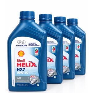 (بسته ی 4 عددی ) روغن موتور هیوندای و کیا شل هلیکس اصلی یک لیتری 10W40 API SN